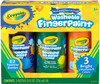 Crayola Washable Finger Paint 8oz 3/Pkg-Secondary 55-1311 - 071662213114