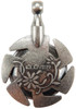 Clover Yarn Cutter Pendant-Antique Silver 3106