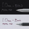 Pentel Sparkle Pop Metallic Gel Pens 1.0mm 4/Pkg-Black, Green, Orange, Purple K91BP4-M