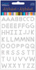 Mark Richards Crystal Stickers Alphabet 58/Pkg-Clear 200CA-2001 - 818639001684