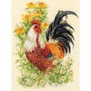 RIOLIS Counted Cross Stitch Kit 11.75"X15.75"-Rooster (14 Count) - R1479
