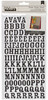 American Crafts Chipboard Alphabet Stickers-Rockabye-Black Glitter, 242/Pkg - 43028 - 718813430289