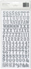 American Crafts Chipboard Alphabet Stickers-Rockabye-Silver Glitter, 242/Pkg - 43030 American Crafts Chipboard Alphabet Stickers-Rockabye-Silver Glitter, 242/Pkg - 43030