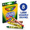 Crayola Large Washable Crayons-8/Pkg 52-3280