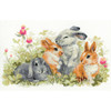 RIOLIS Counted Cross Stitch Kit 15.75"X9.75"-Funny Rabbits (14 Count) R1416
