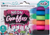 Tulip Graffiti Fabric Markers 6/Pkg-Neon Bullet Tip GFM-37315 - 017754373151