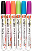 Tulip Graffiti Fabric Markers 6/Pkg-Neon - Chisel Tip - GFM-38043