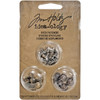 Idea-Ology Metal 2-Part Hitch Fasteners .375" 12/Pkg-Antique Nickel, Brass & Copper TH92731 - 040861927313