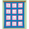 Jack Dempsey Themed Stamped White Quilt Blocks 9"X9" 12/Pkg-Sunbonnet Sue & Sam 737 539