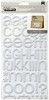 American Crafts Foam Alphabet Stickers-Rootbeer Float-White, 92/Pkg 42732 - 718813427326