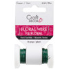 Craft Decor Spooled Floral Wire 26 Gauge 65'-Green FL030 - 775749097924