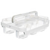 Deflecto Caddy Organizer W/Sml, Med & Lrg Compartments-White 29003CR