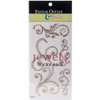 Eyelet Outlet Adhesive Jewel Swirls 468/Pkg-Champagne EOBSJ-140 - 810787024232