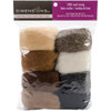 Dimensions Feltworks Roving Value Pack 2.8oz-Earth Tone -72-74004 - 088677740047