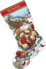 Dimensions Gold Collection Counted Cross Stitch Kit 16" Long-Santa's Journey Stocking (18 Count) - 8752
