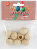 Pepperell Round Wood Beads 20mm 8/Pkg-Natural PWB20-03 - 725879707231