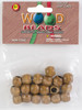 Pepperell Barrel Wood Beads 13mmX11mm 18/Pkg-Maple PWB1311-02 - 725879718220