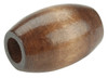 Pepperell Oval Wood Beads 32mmX22mm 6/Pkg-Walnut - PWB3222-01