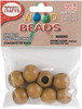 Pepperell Round Wood Beads 20mm 8/Pkg-Maple PWB20-02 - 725879707224