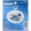 Janlynn Mini Counted Cross Stitch Kit 2.75" Oval-Bluebird (18 Count) 21-1499 - 049489002952