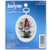 Janlynn Mini Counted Cross Stitch Kit 2.75" Oval-Gnome (18 Count) - 21-1495 - 049489002914