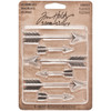 Idea-Ology Metal Adornments 1.5" & 3" 6/Pkg-Antique Nickel Arrow - TH93127 - 040861931273