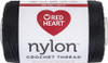Red Heart Nylon Crochet Thread Size 18-Black - 138-19