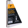 Lineco Self-Stick Chipboard Easel Backs 25/Pkg-White Single-Wing 9" L3281231