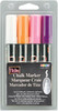 Uchida Bistro Chalk Marker 6mm Point Set 4/Pkg-White, Pink, Orange & Purple 480-4B - 028617481265