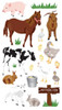 Sticko Stickers-Petting Zoo SPUPGR09