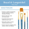 Royal & Langnickel(R) Gold Taklon Value Pack Brush Set-Round 12/Pkg RSET9307