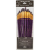 Royal & Langnickel(R) Burgundy Taklon Long Brush Value Pack-12/Pkg - RSET9315 - 090672060600