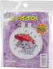 Janlynn/Kid Stitch Mini Counted Cross Stitch Kit 3" Round-Rainy Day Elephant (11 Count) - 21-1836 - 049489009661