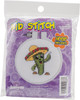 Janlynn/Kid Stitch Mini Counted Cross Stitch Kit 3" Round-Carlos The Cactus (11 Count) 21-1837 - 049489009678