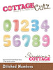 CottageCutz Dies-Stitched Numbers 1" CC406