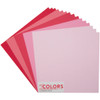 My Colors Canvas Cardstock Bundle 12"X12" 18/Pkg-Pink & Red Tones MC210038