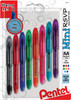 Pentel Mini R.S.V.P. Medium Ballpoint Pens 8/Pkg-Assorted Ink Colors BK91MNBP - 072512225714