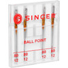 Singer Universal Ball Point Machine Needles-Size 11/80 4/Pkg 4812