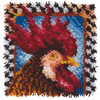 Wonderart Latch Hook Kit 12"X12"-Rooster - 426210C