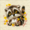 RIOLIS Counted Cross Stitch Kit 5"X5"-Little Raccoon (14 Count) R1754