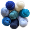 Wistyria Editions Wool Roving 15" .25oz 8/Pkg-The Sea - WR-908R