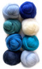 Wistyria Editions Wool Roving 15" .25oz 8/Pkg-The Sea - WR-908R Wistyria Editions Wool Roving 15" .25oz 8/Pkg-The Sea - WR-908R