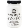 FolkArt Home Decor Chalk Paint 8oz-White Adirondack - HDCHALK-34150 - 028995506628