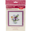 RIOLIS Counted Cross Stitch Kit 7.75"X7.75"-Pansies (15 Count) R835 - 4607006309043
