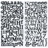 Soho Garden Thickers Alphabet Stickers 5.5"X11" 147/Pkg-Glitter Foam Boho/Black - 53423
