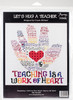 Imaginating Counted Cross Stitch Kit 10"X8.5"-Let's Hug A Teacher (14 Count) - I3104 - 054995031044