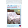 Jack Dempsey Stamped White Quilt Blocks 18"X18" 6/Pkg-XX Lace Tulips - 732 296 - 013155472967