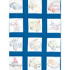 Jack Dempsey Themed Stamped White Quilt Blocks 9"X9" 12/Pkg-Toy Vehicles - 737 745