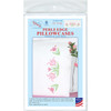 Jack Dempsey Stamped Pillowcases W/White Perle Edge 2/Pkg-Xx Lace Tulips 1600 296 - 013155852967