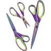 Sullivans Titanium Scissors 3/Pkg-Purple/Green - 15007